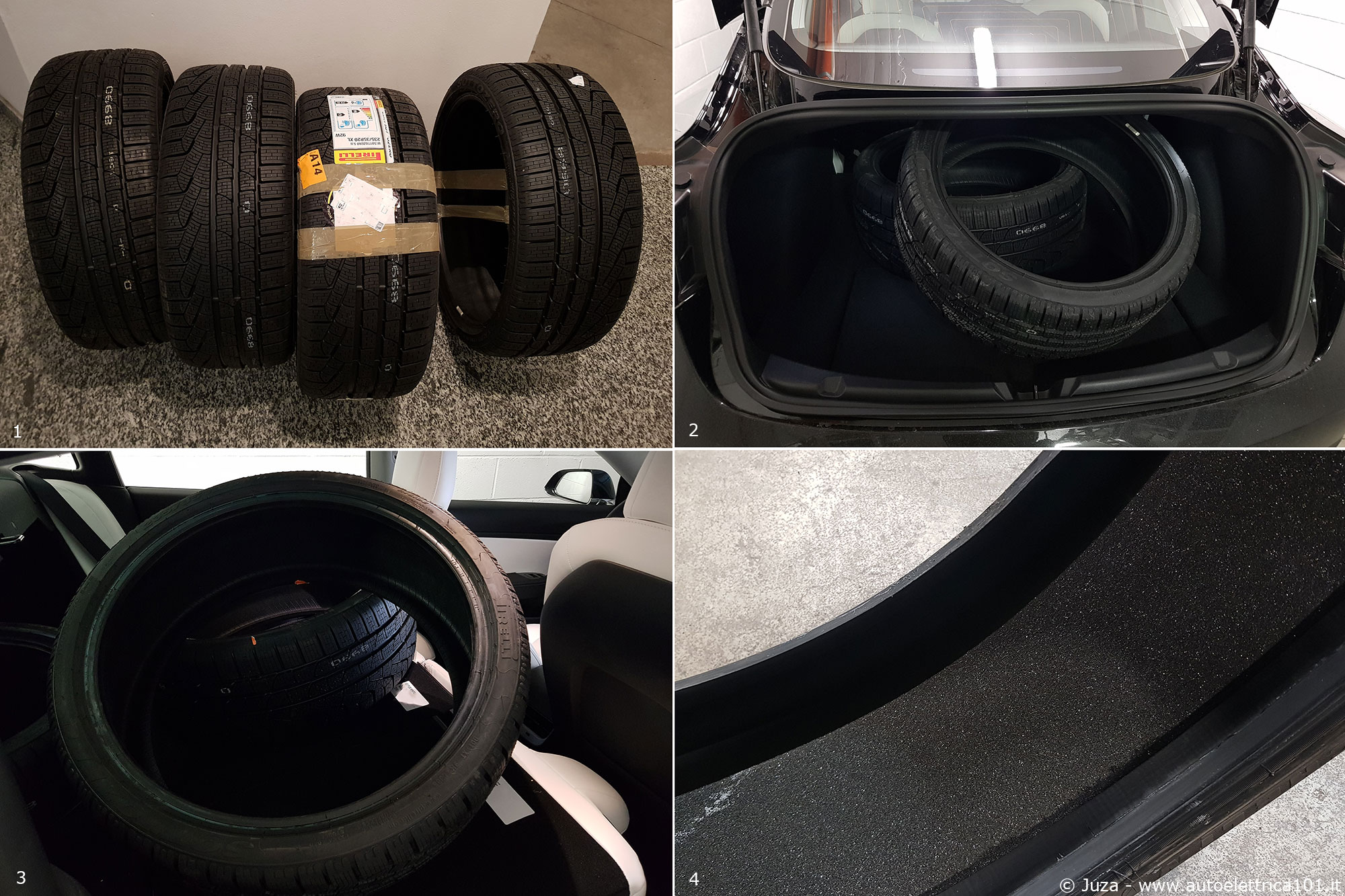 Cambio gomme Tesla Model 3