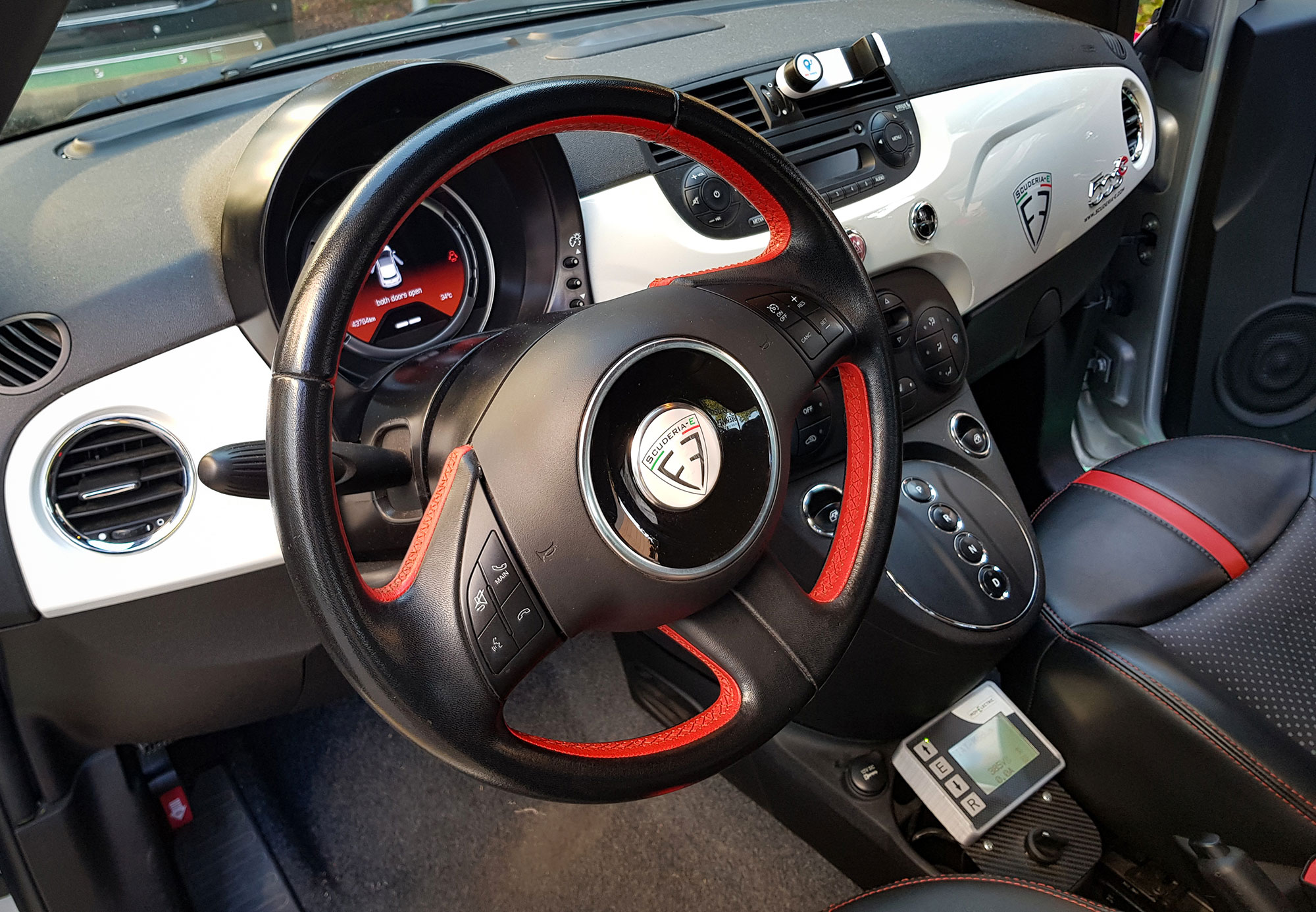 La Fiat 500e di Gianfranco Pizzuto, dettaglio