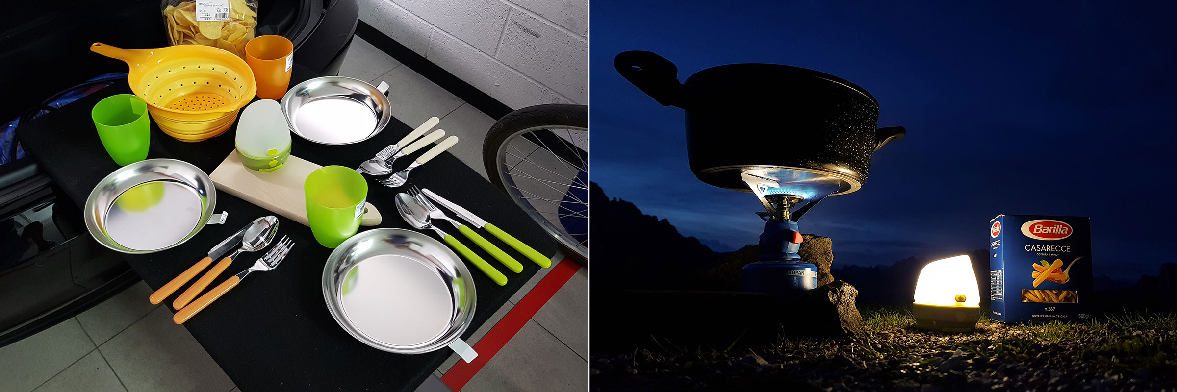 Cucina da campeggio per Tesla Model 3
