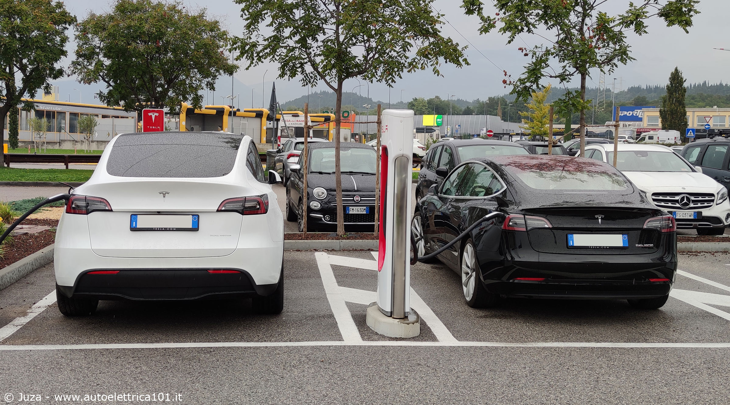 Tesla Model Y e Model 3