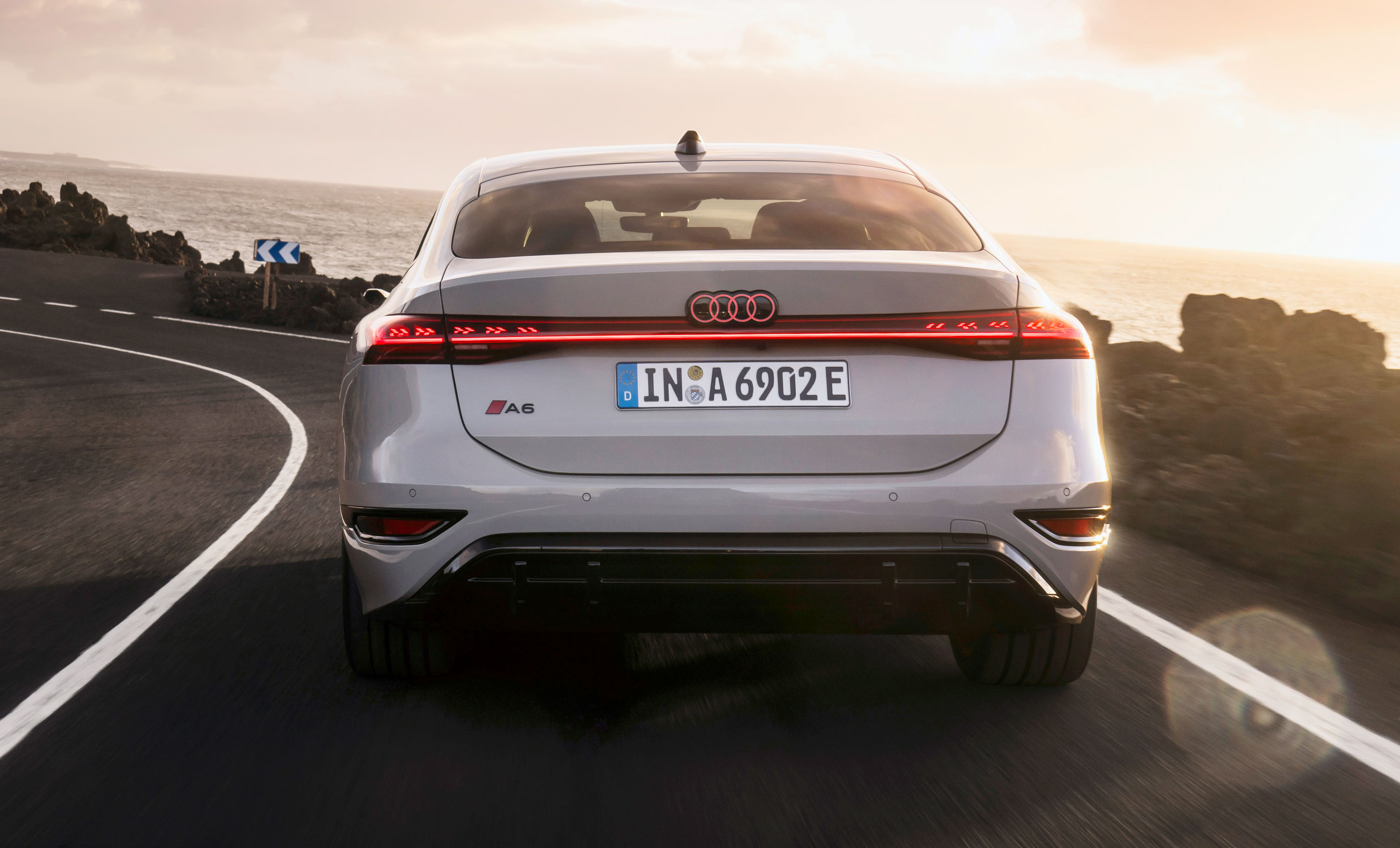 Audi A6, vista posteriore