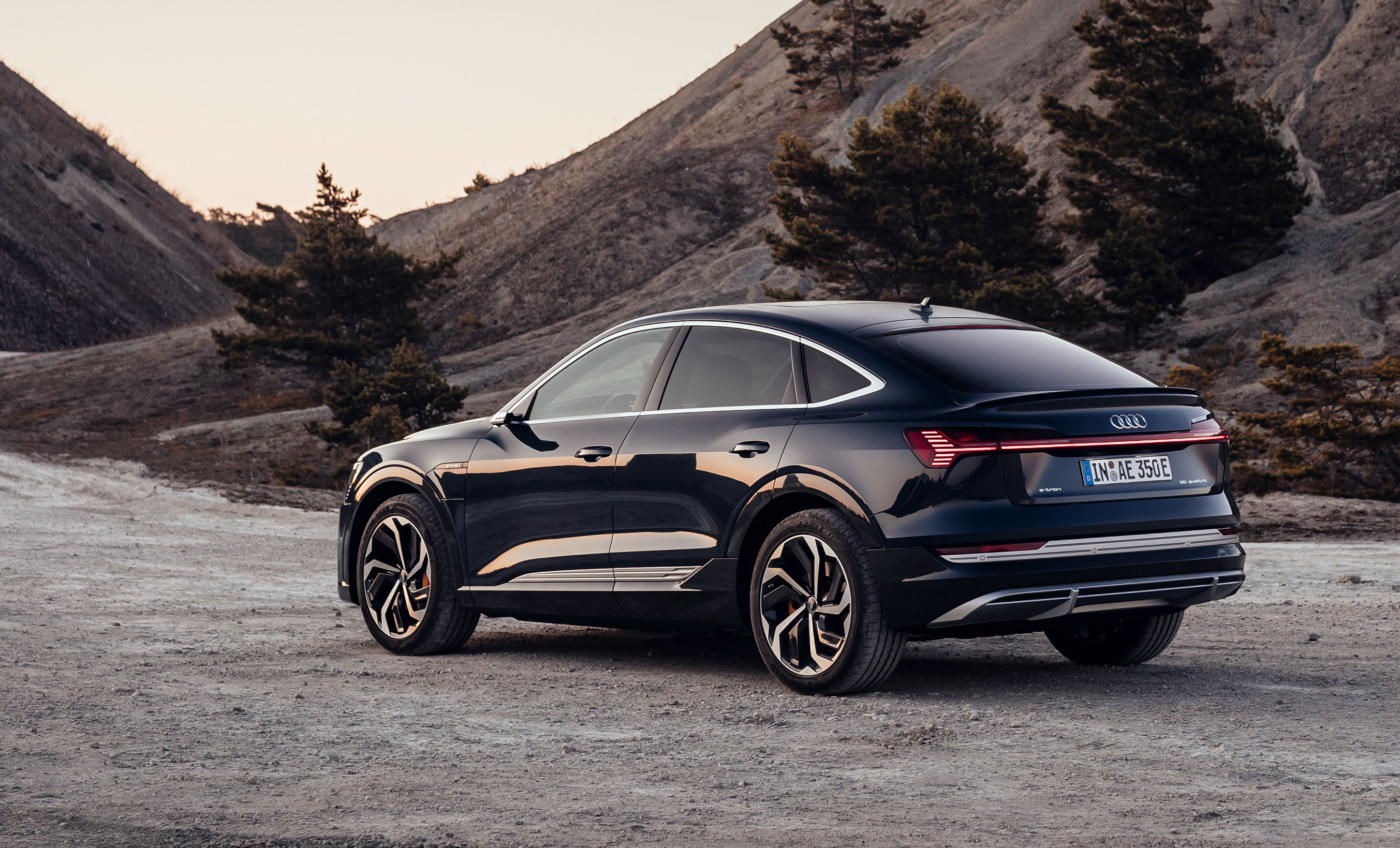 Audi E-Tron Sportback, vista posteriore