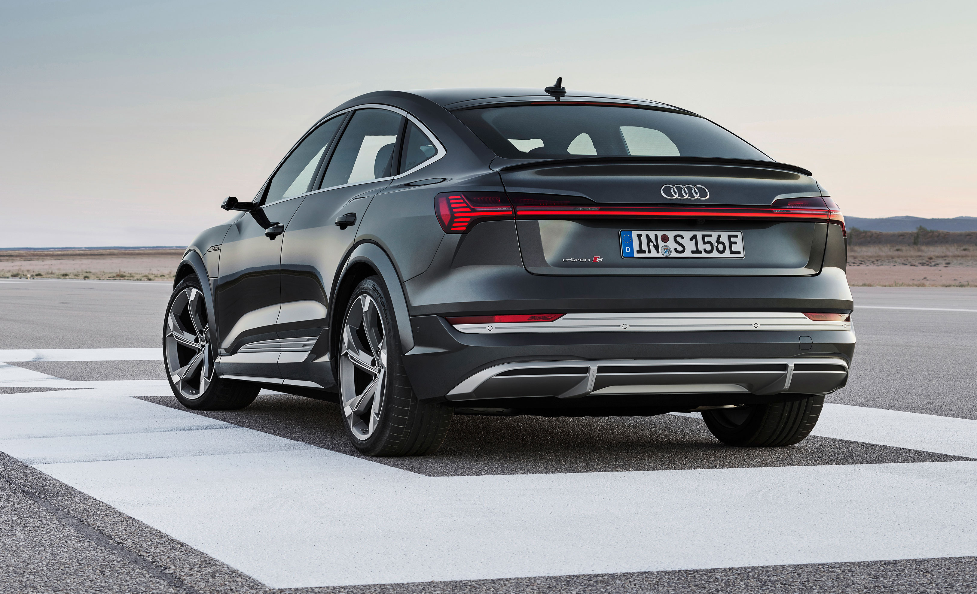 Audi E-Tron Sportback, vista posteriore