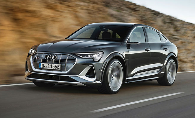 Audi E-Tron Sportback, laterale