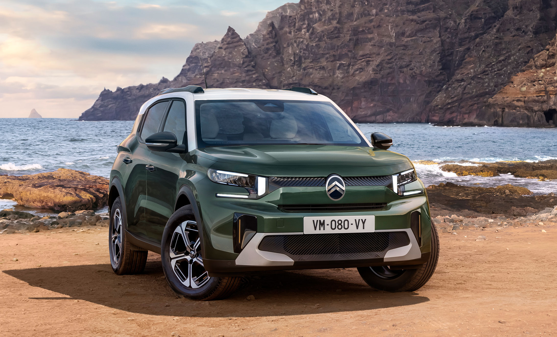 Citroen E-C3 Aircross, vista frontale