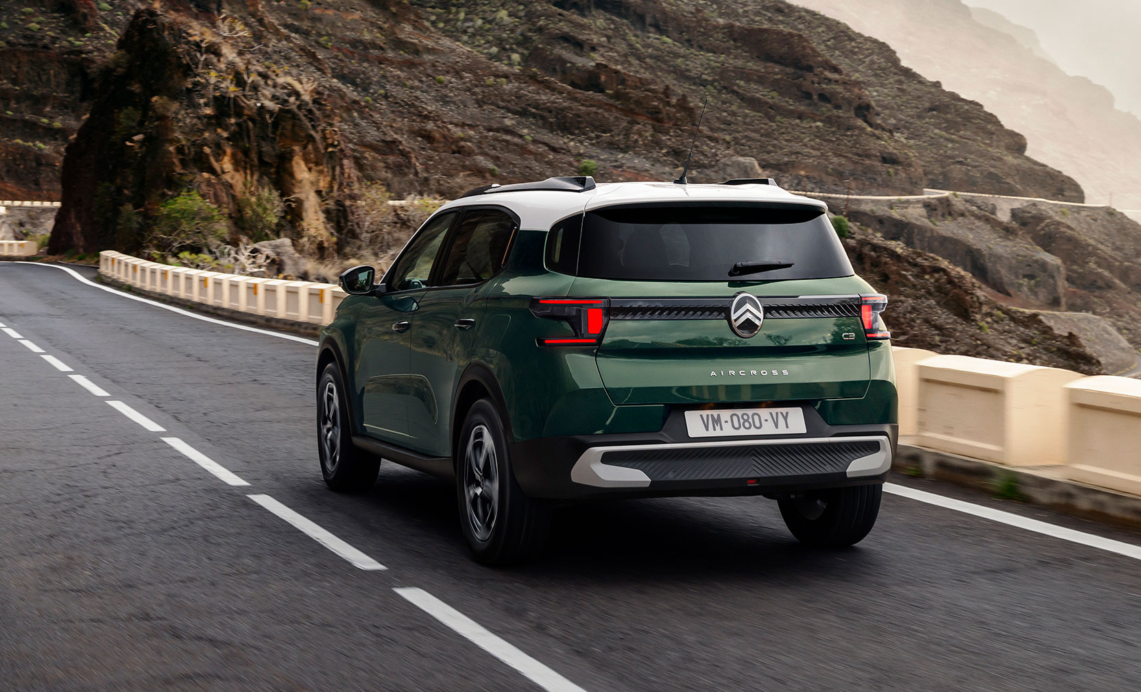 Citroen E-C3 Aircross, vista posteriore