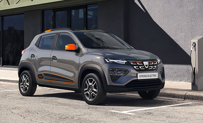 Dacia Spring, laterale