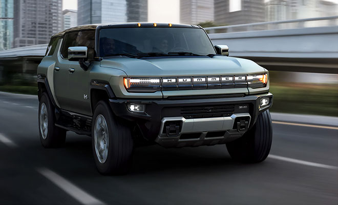 Hummer EV SUV, laterale