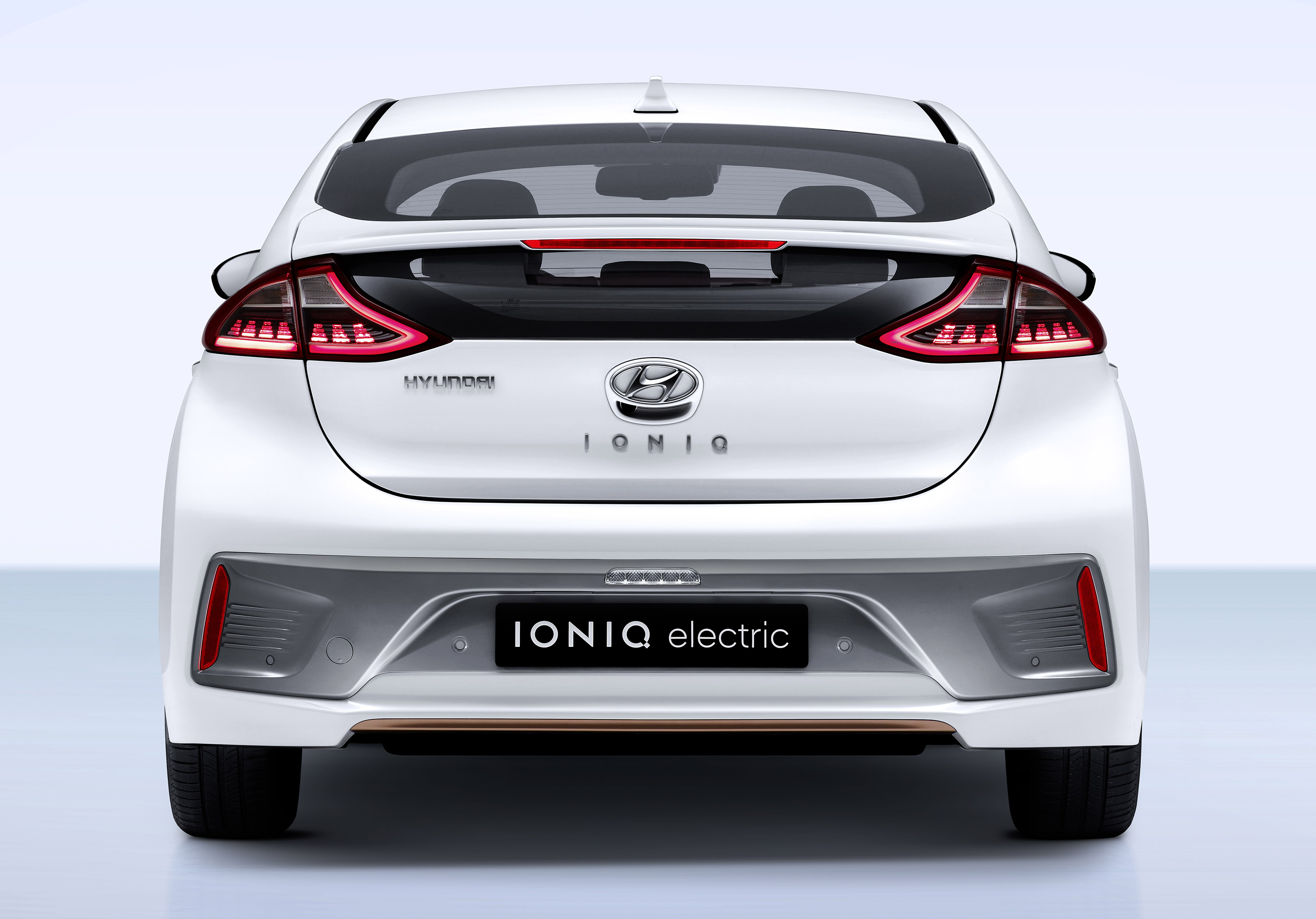 Hyundai Ioniq Electric, vista posteriore