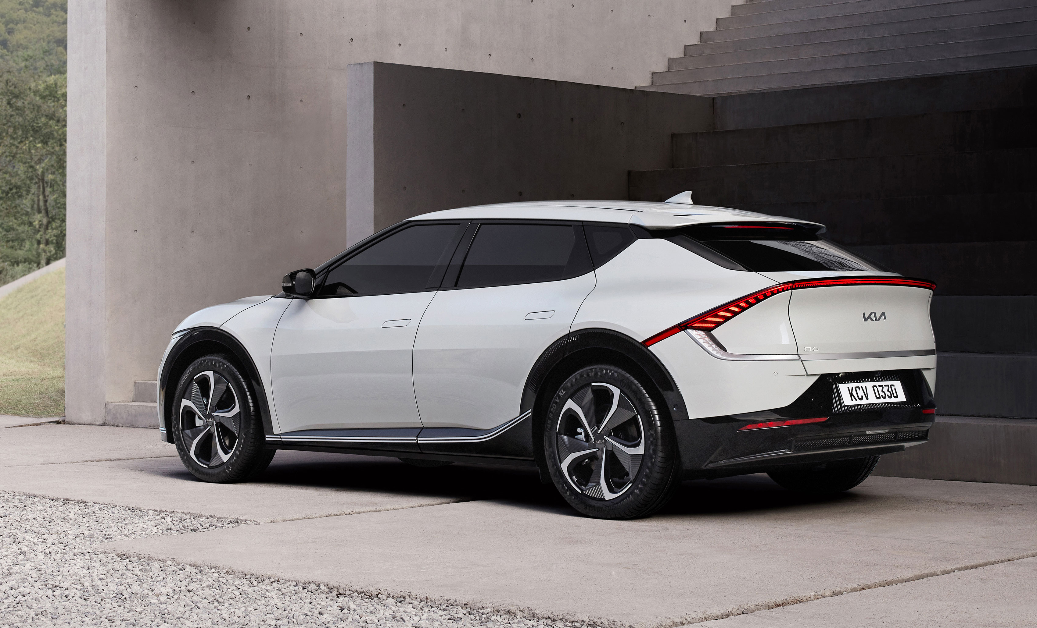 Kia EV6, vista posteriore