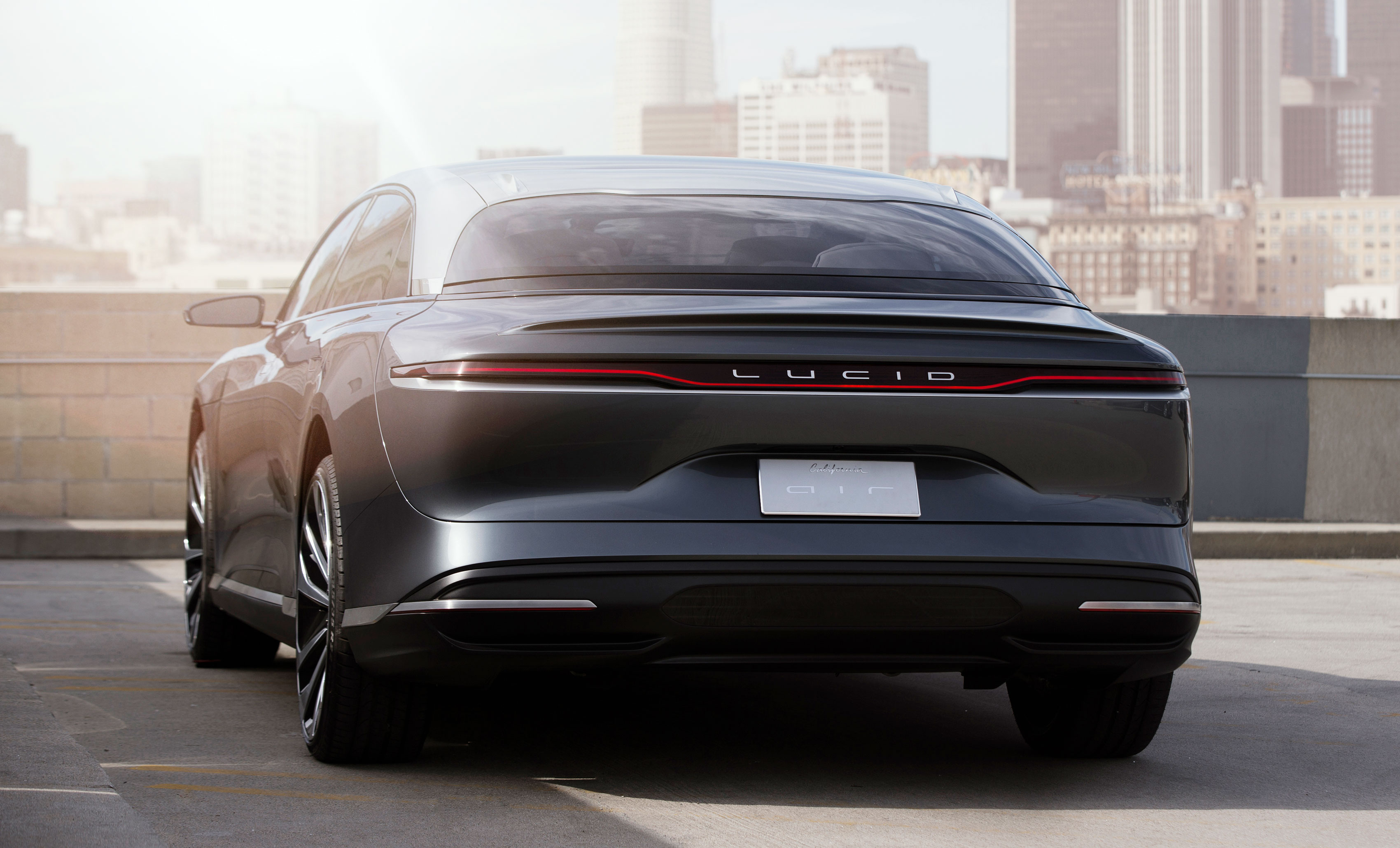 Lucid Air, vista posteriore