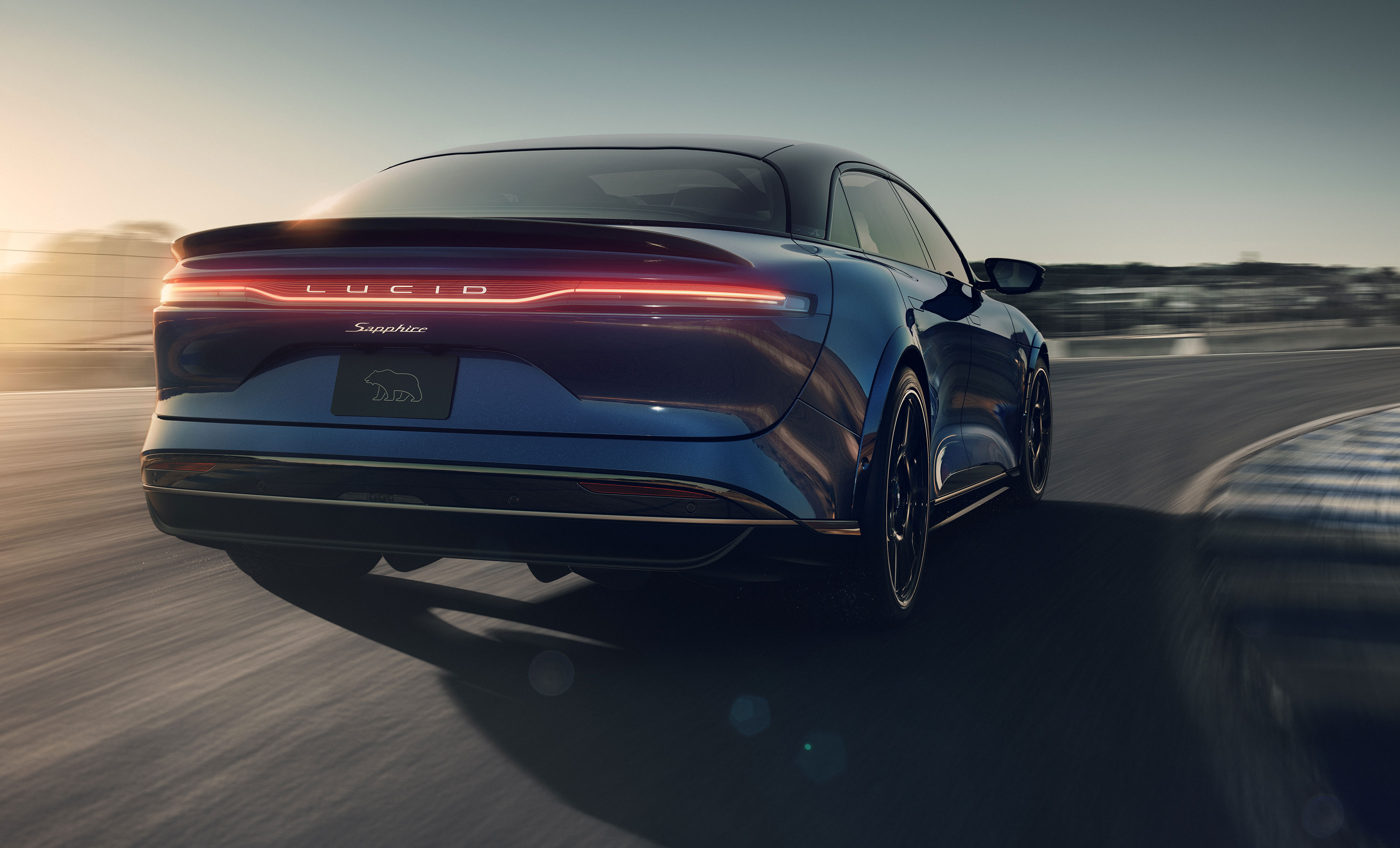Lucid Air, vista posteriore