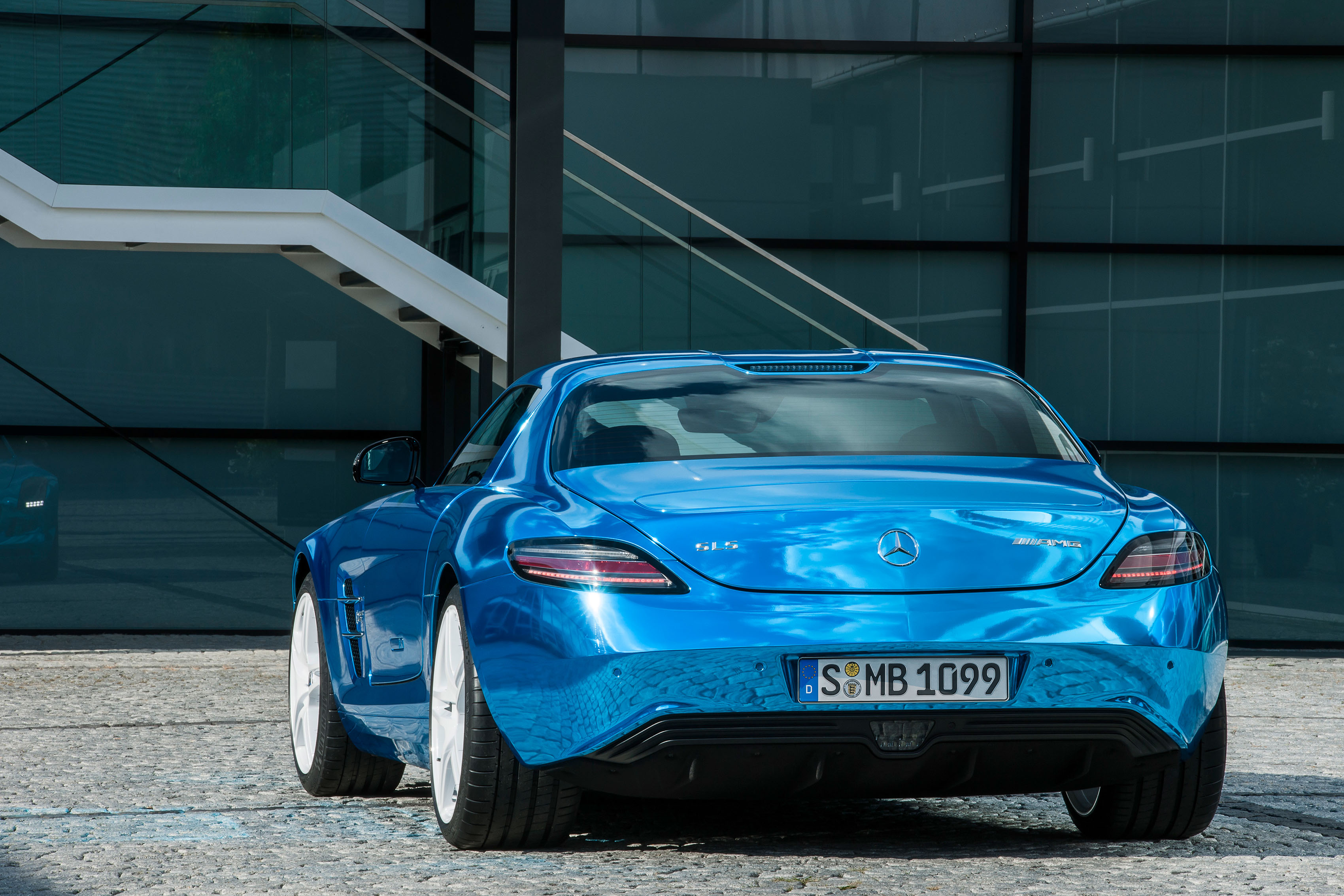 Mercedes SLS AMG Electric Drive, vista posteriore