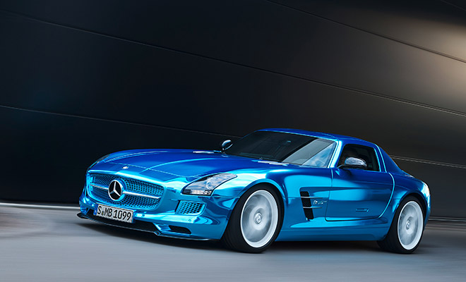 Mercedes SLS AMG Electric Drive, laterale