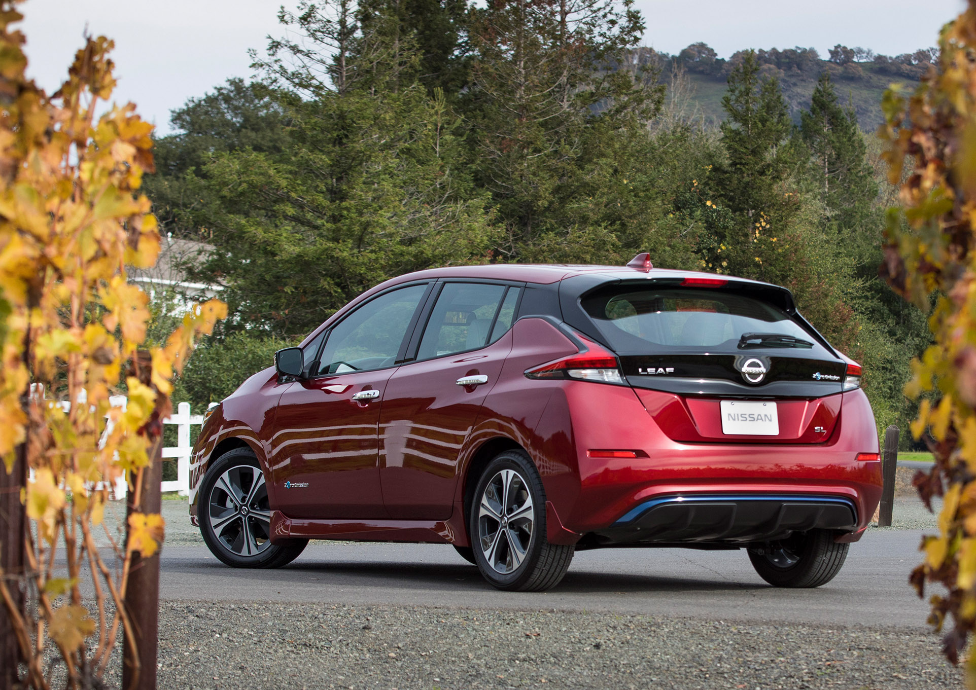 Nissan Leaf, vista posteriore