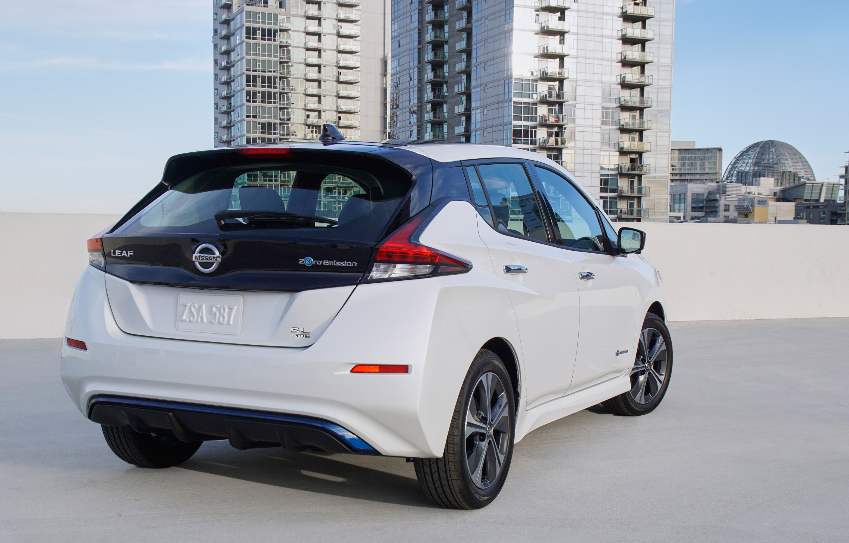 Nissan Leaf, vista posteriore