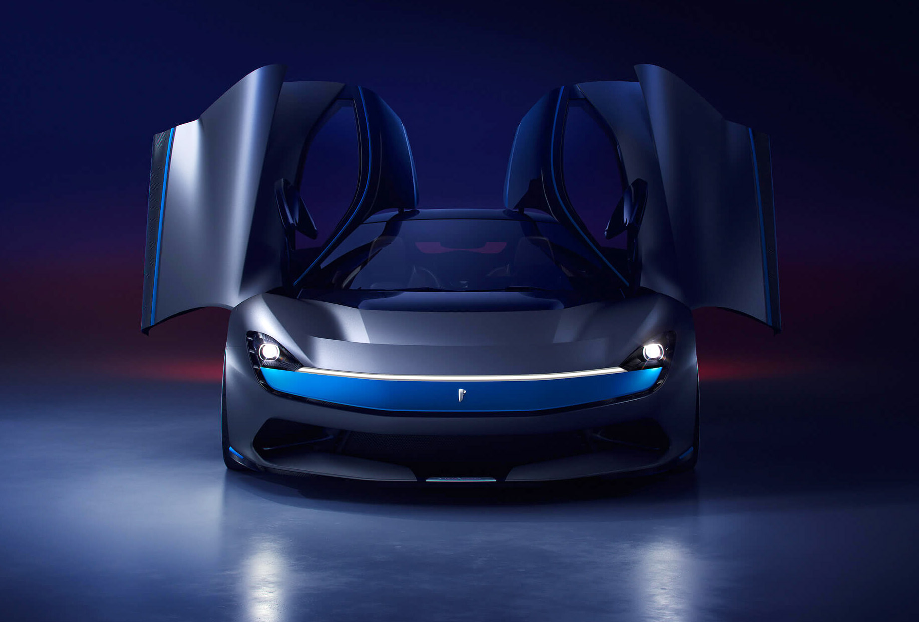 Pininfarina Battista, vista frontale