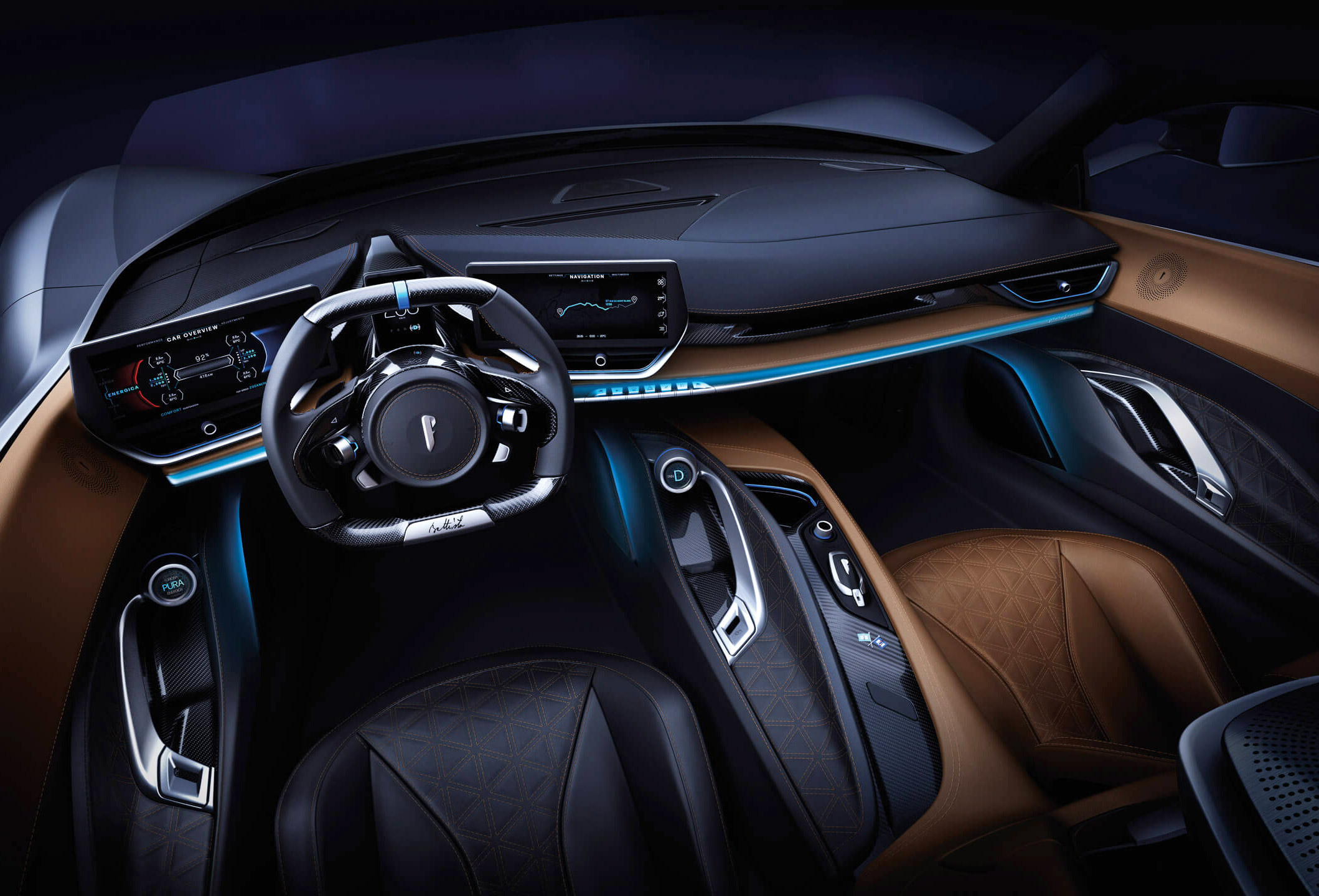 Pininfarina Battista, interni