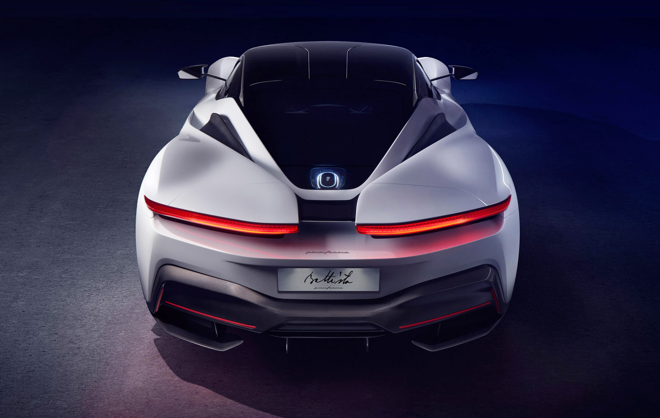 Pininfarina Battista, vista posteriore