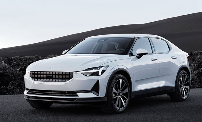 Polestar 2, laterale