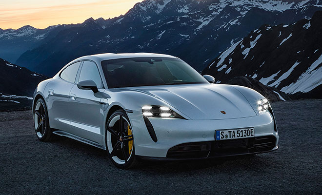 Porsche Taycan, laterale