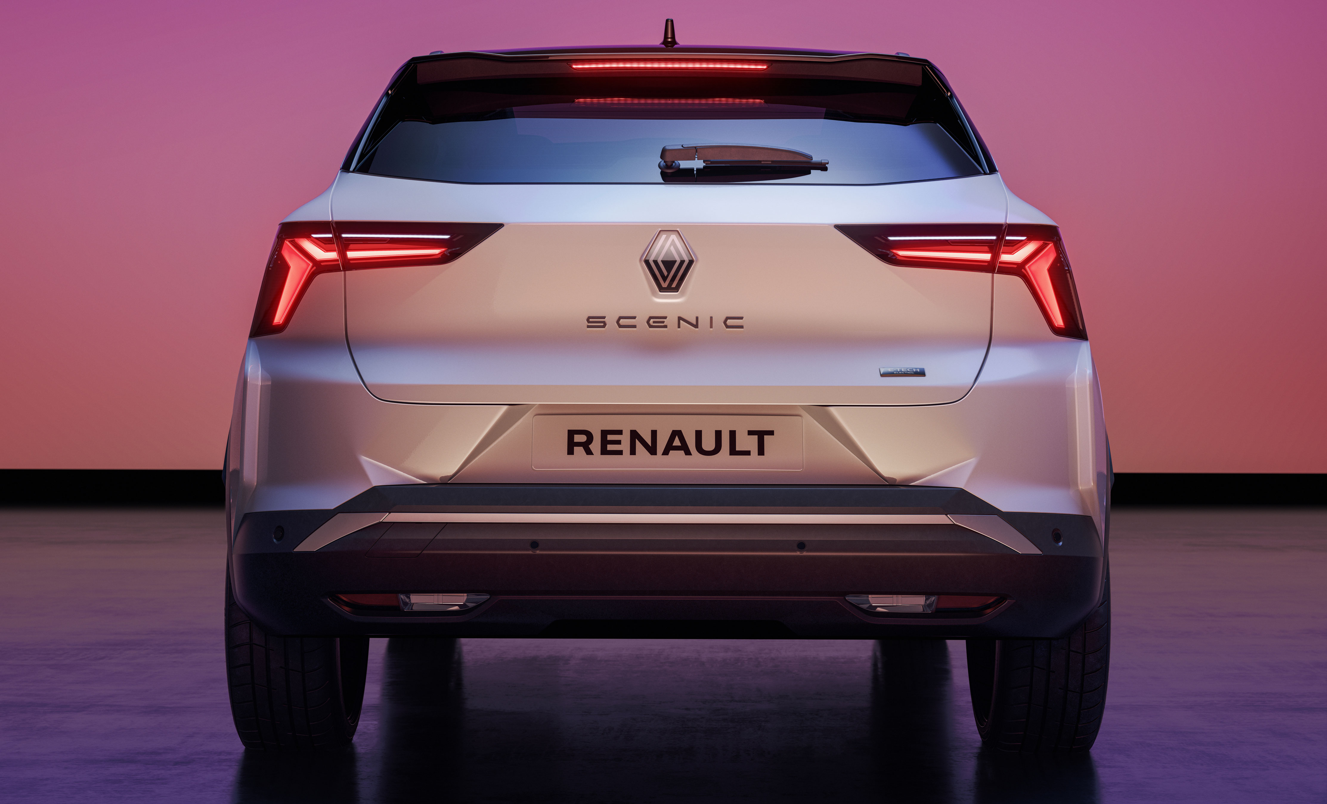Renault Scenic E-Tech, vista posteriore