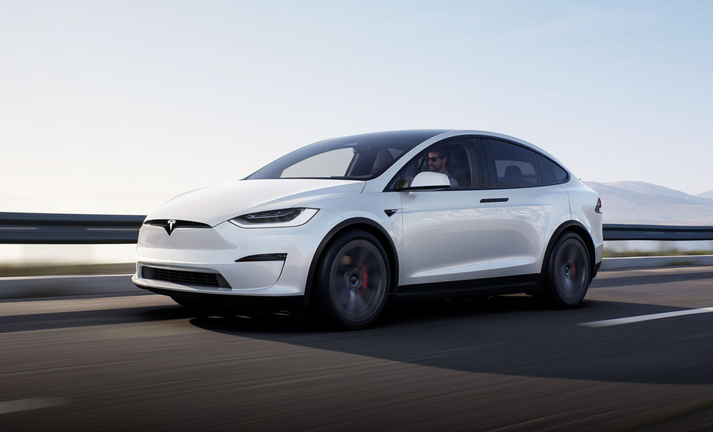 Tesla Model X, vista frontale