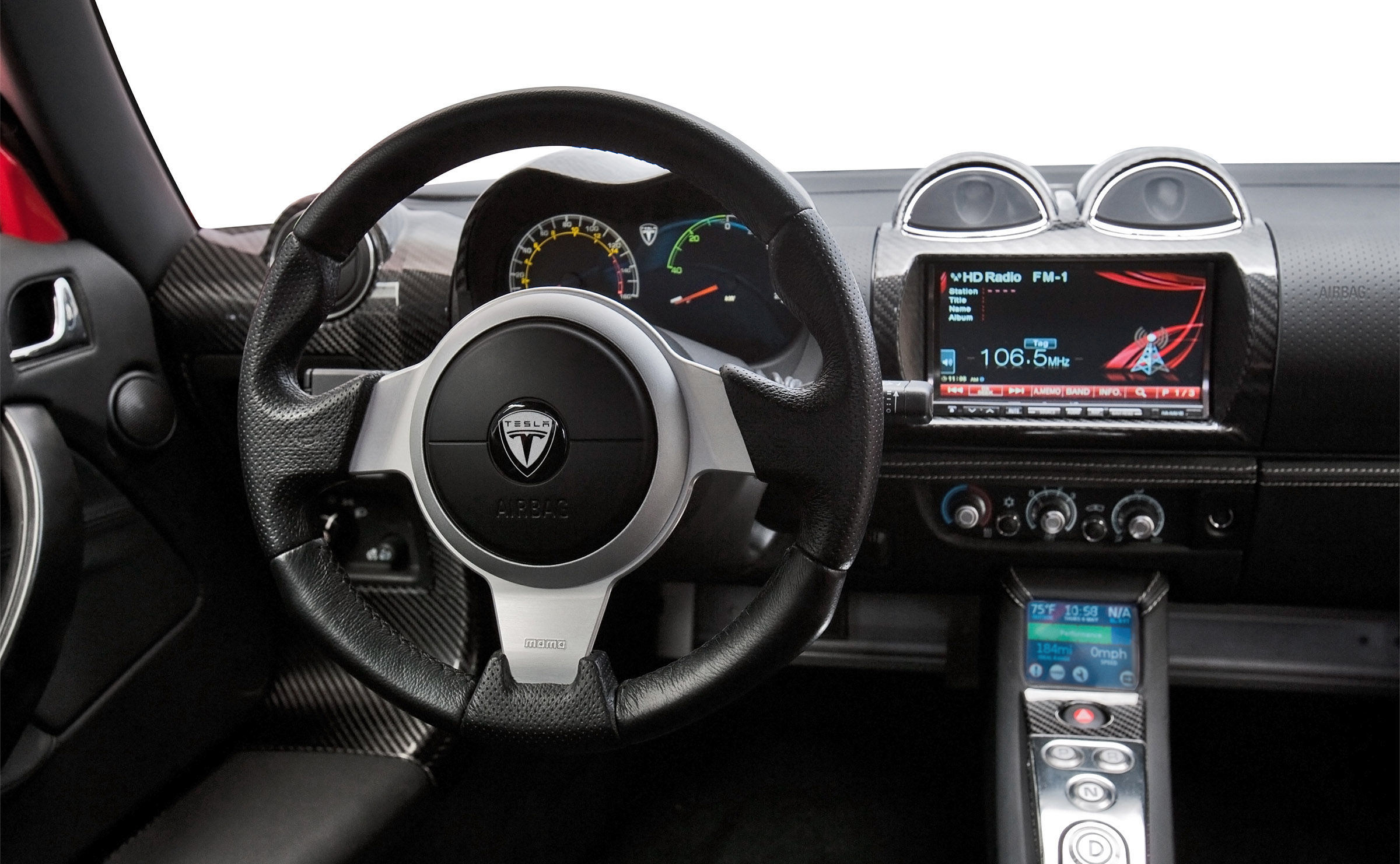 Tesla Roadster 2.5, interni