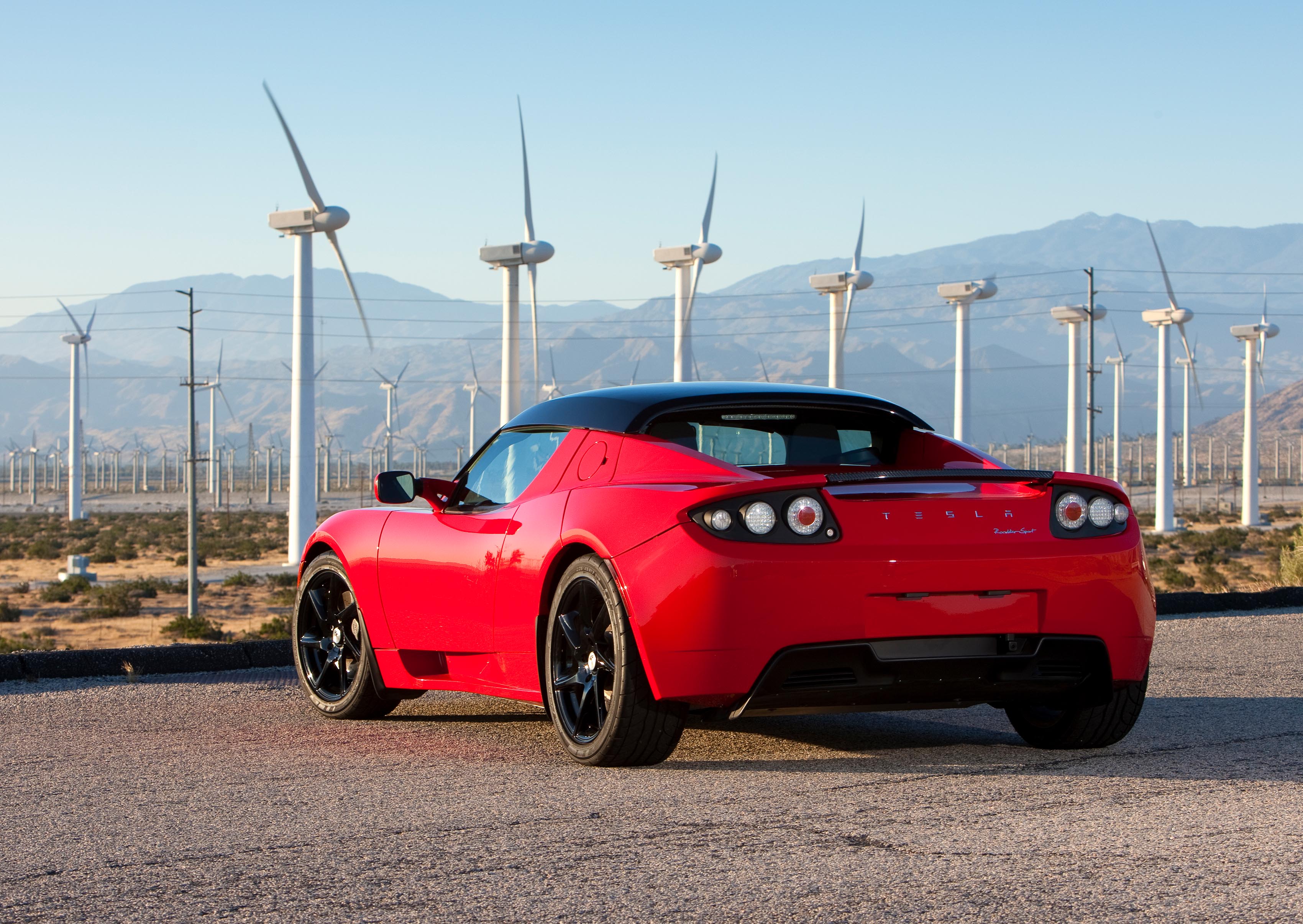 Tesla Roadster 2.5, vista posteriore