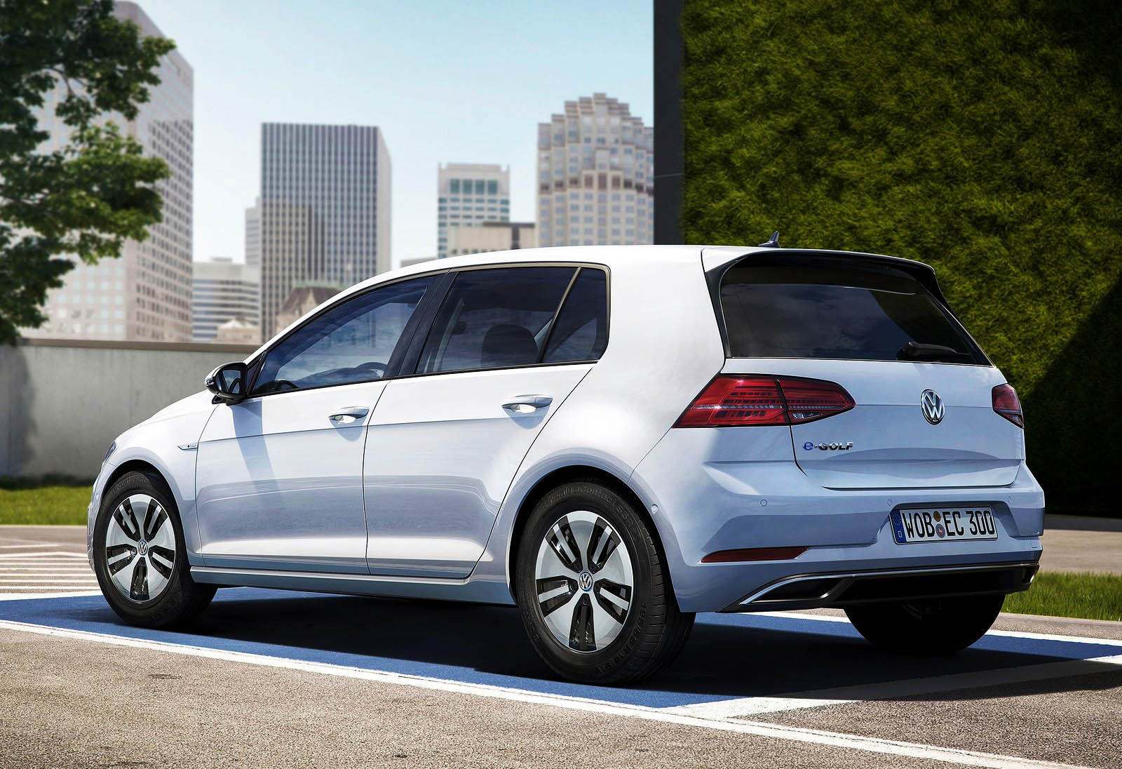 Volkswagen e-Golf, vista posteriore